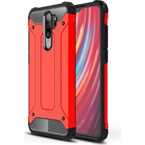Aqua Aksesuar Xiaomi Redmi Note 8 Pro Kılıf Çift Katmanlı Tank Silikon Kapak