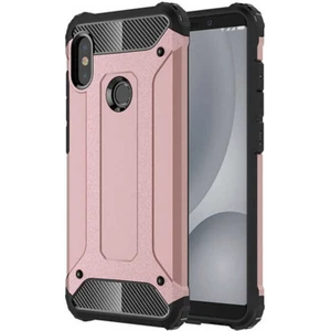 Aqua Aksesuar Xiaomi Redmi Note 6 Pro Kılıf Çift Katmanlı Tank Silikon Kapak