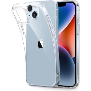 Case World Apple iPhone 14 Plus Kapak Lüx Şeffaf Silikon Kılıf