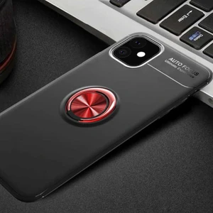 Kip GSM Apple iPhone 11 Kılıf Metal Yüzüklü Standlı Yumuşak Ravel Silikon Kapak