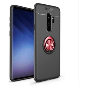 Kip GSM S9 Plus Kılıf Metal Yüzüklü Standlı Yumuşak Ravel Silikon Kapak