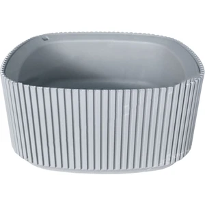 1,8 Litre Granit Gri Pera Aranjman Saksı Plastik Bitki Çiçek Kaktüs Saksısı No2 19,8x9,1 Cm