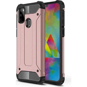 Aqua Aksesuar Galaxy M21 Kılıf Çift Katmanlı Tank Silikon Kapak