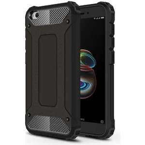 Aqua Aksesuar Xiaomi Redmi Go Kılıf Çift Katmanlı Tank Silikon Kapak