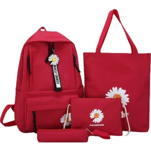 Ivy Stationery Kız Kanvas Okul Çantası Ortaokul Lise Öğrenci Sırt Çantası Basit Sırt Çantası Kadın (Yurt Dışından)