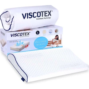 Visco Boyun Destekli Ortopedik Bebek Yastığı 50x30x6/4 Cm