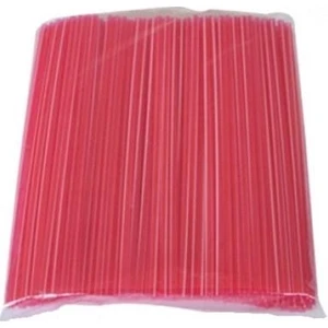 Renkli Ayran Pipeti Kırmızı 200'LÜ Paket