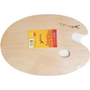 Ahşap Resim Paleti - Mdf Oval Palet 20X30CM Boy, 30MM En