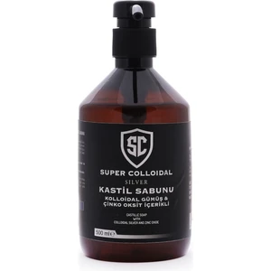 Super Colloidal Kastil Sabunu Kolloidal Gümüş ve Çinko Oksit İçerikli 500 ml