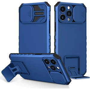 iPhone 14 Pro İçin Kamera Korumalı Pc + Tpu Telefon Kılıfı - Mavi (Yurt Dışından)