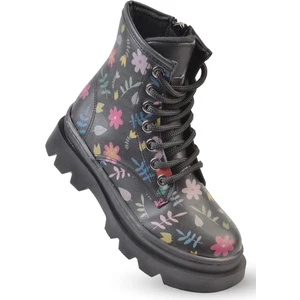 Kaptan Junior Kız Çocuk Botu Antibakteriyel Polar Astarlı Yandan Fermuarlı Esnek Tasarım