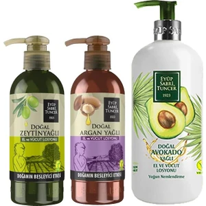 Eyüp Sabri Tuncer Doğal Avokado, Argan, ve Zeytinyağlı El ve Vücut Losyonu