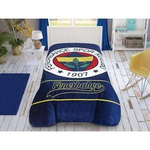 Fenerbahçe Striped Lisanslı Yeni Sezon Tek Kişilik Battaniye