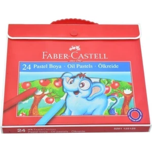 Plastik Çantalı Tutuculu Pastel Boya 24 Renk