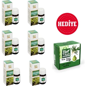 Bio Vitals 6 Adet Çay Ağacı Yağı 20 ml Hediye 1 Adet Çay Ağacı Sabunu 125 gr