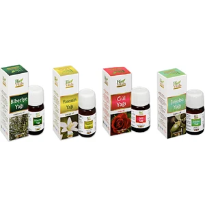 Bio Vitals Biberiye Yasemin Gül Jojoba-Aromatik Masaj-Cilt Bakım Yağ Seti