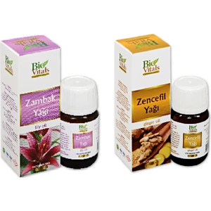 Bio Vitals Zambak ve Zencefil-Aromatik Masaj-Cilt Bakım Yağ Seti