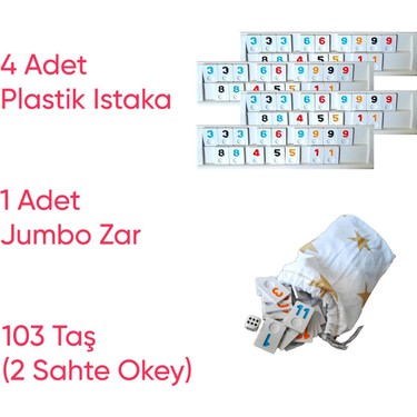 Star Oyun Aletleri Star Travel Rummy Set Plastik Piknik Okey Fiyatı