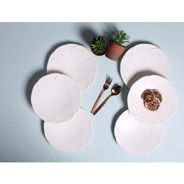 Porland Varia Alumilite 6lı Düz Tabak Seti 21CM Fiyatı
