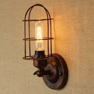 Riolight  Retro Bakır Eskitme Mafsallı Kafes Metal Duvar