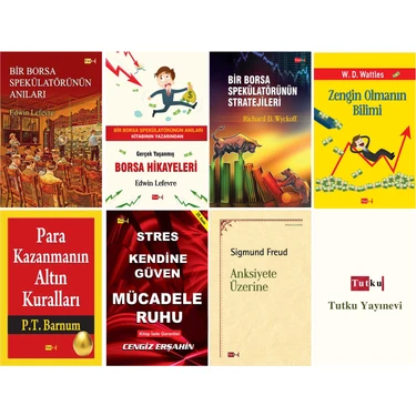 Borsa - Yatırımcı Seti-4 - 7 Kitap, Yatırım, Finans, Para, Borsa, Bir Borsa Spekülatörünün Anıları
