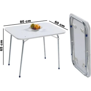 Piknik Masası Ahşap Masa Balkon Masası Katlanır Masa