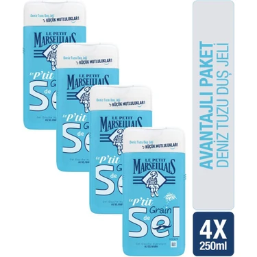 Le Petit Marseillais Bonheur Serisi Deniz Tuzu Duş Jeli 250 Ml X