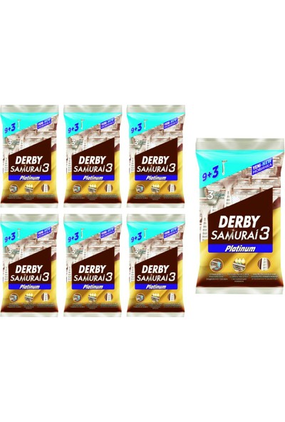 Derby Samurai 3 Platinum 9+3 x 7 Adet