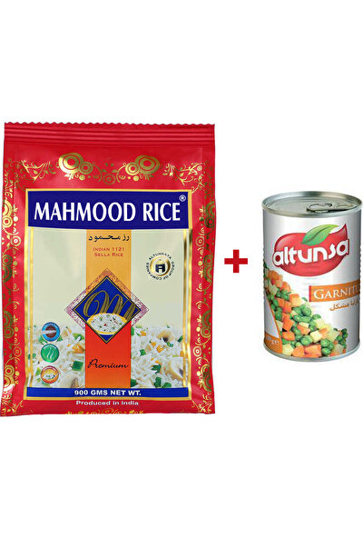Mahmood Rice Basmati Pirinç 900 gr + Altunsa Garnitür Teneke 400 gr