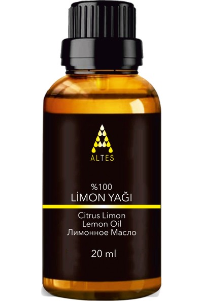 Altes %100 Saf Limon Uçucu Yağı / Lemon Oil / Citrus Limon 20ML