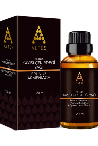 Altes %100 Saf Kayısı Çekirdek Yağı / Apricot Seed Oil / Soğuk Sıkım 20ML