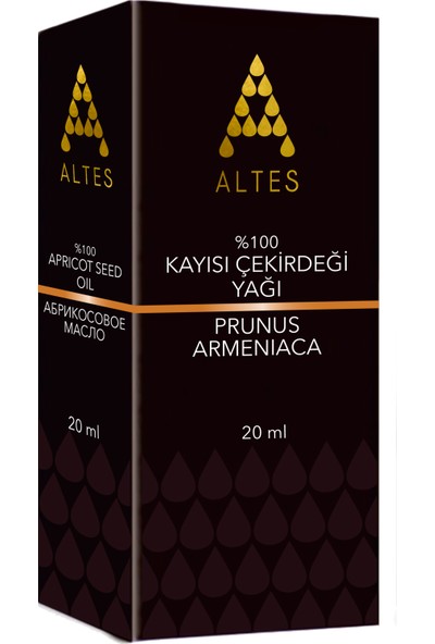 Altes %100 Saf Kayısı Çekirdek Yağı / Apricot Seed Oil / Soğuk Sıkım 20ML
