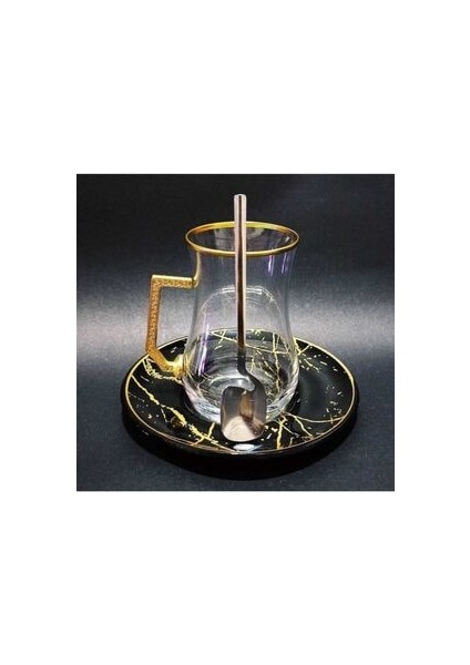 Pratik Kaşıklı Çay Takımı Seti 18 Parça