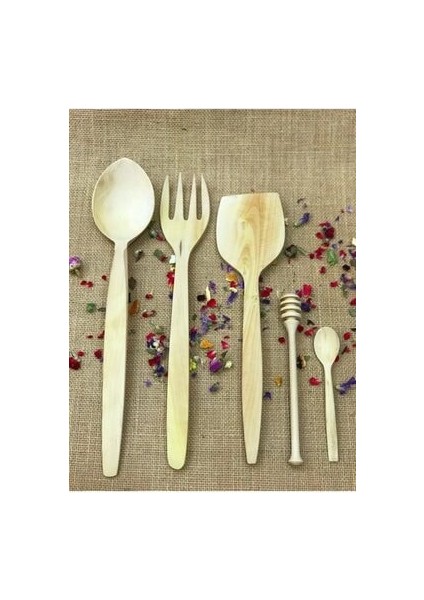 Elif Serisi Şimşir Mutfak Seti 5'li