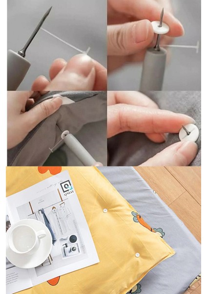 Kılıfı Sabitleme Seti Nevresim Klips Takımı Yatak Örtüsü Pratik Çarşaf Sabitleme Aparatı