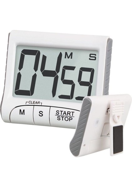 Dijital Geniş Ekran Timer Mutfak Zamanlayıcı Geri Sayım Saati