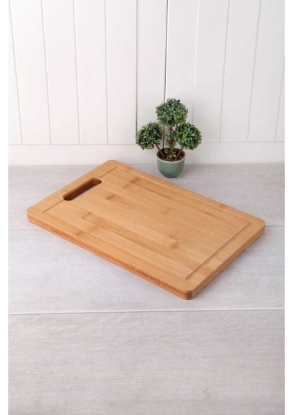 Bambu Lüx 32*22CM Kesme Tahtası Salata Tahtası