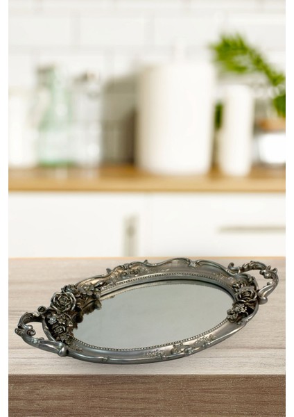 Lüx Aynalı Söz Nişan Tepsisi