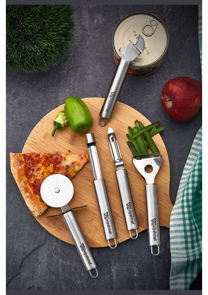 5 Li 21 cm Metal Küçük Pratik El Aleeri Seti