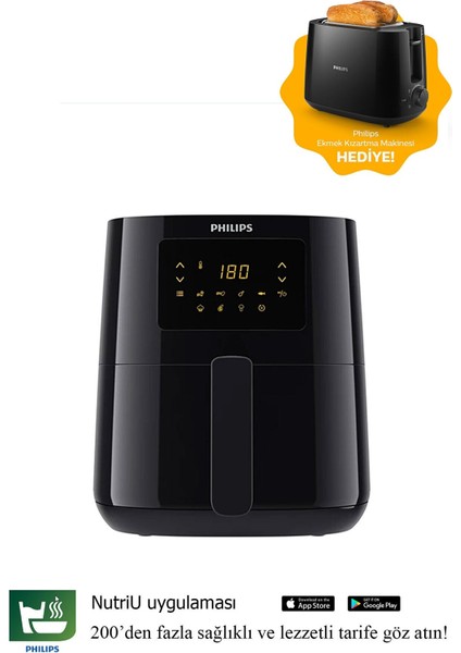 Essential HD9252/90 Airfryer Fritöz + HD2581/90 Ekmek Kızarma Makinesi