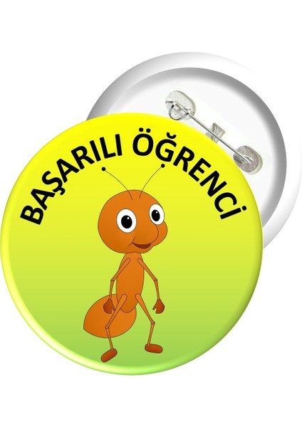 Misal Çocuk Rozet 09 - Başarılı Öğrenci (10 Adet)