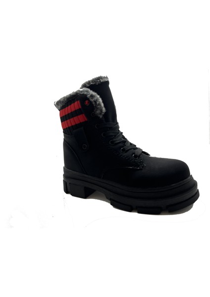 7655 Siyah Fermuarlı Kız Çocuk Bot fiyatları