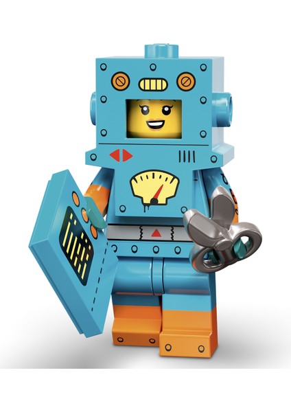 71034 Minifigür Seri 23 - 6 Cardboard Robot (Kapalı Paket 1 Adet Minifigür)