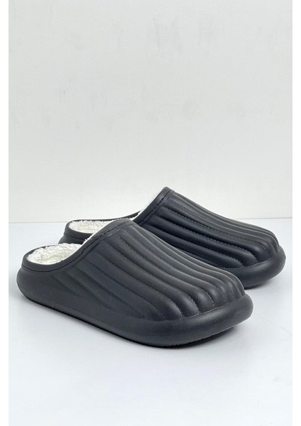 Flora Kapalı Içi Yünlü Unisex Ev Terliği Kışlık Terlik