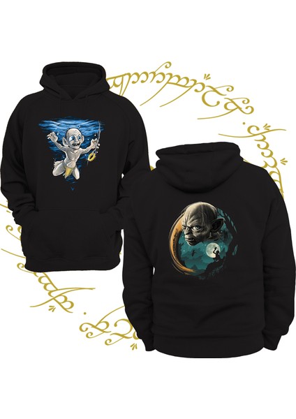 Yüzüklerin Efendisi Gollum 3 Ipl. Şardonlu, Içi Polar, Çok Kalın, %100 Pamuk Hoodie