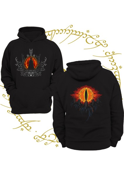 Yüzüklerin Efendisi Yüzük Tayfları 3 Ipl. Şardonlu, Içi Polar, Çok Kalın, %100 Pamuk Hoodie