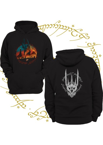 Yüzüklerin Efendisi Sauron 3 Ipl. Şardonlu, Içi Polar, Çok Kalın, %100 Pamuk Hoodie