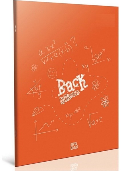 Back Tel Dikiş Plastik Kapak Defter A4 80 Yaprak Çizgili