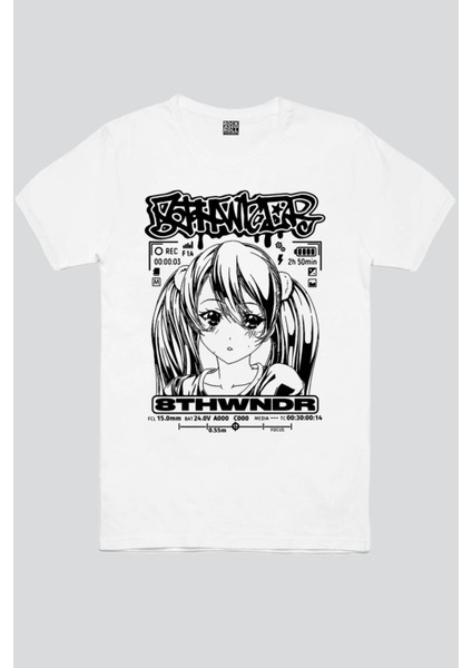 Anime Kız Beyaz Kısa Kollu Erkek T-Shirt fiyatları