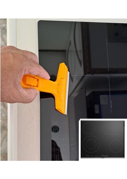 Cam Kazıma Bıçağı 10CM Kalıntı Temizleme Sıyırma Profesyonel 12 Yedek Bıçaklı fırsatları